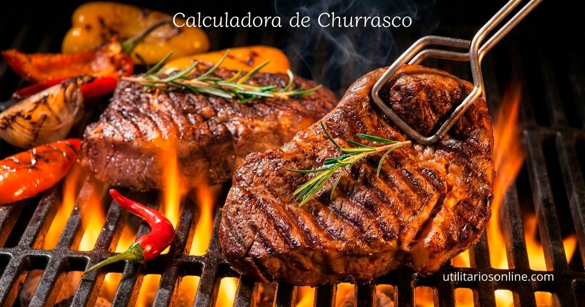 calculadora de churrasco mostrando quantidade de carne e bebida por pessoa