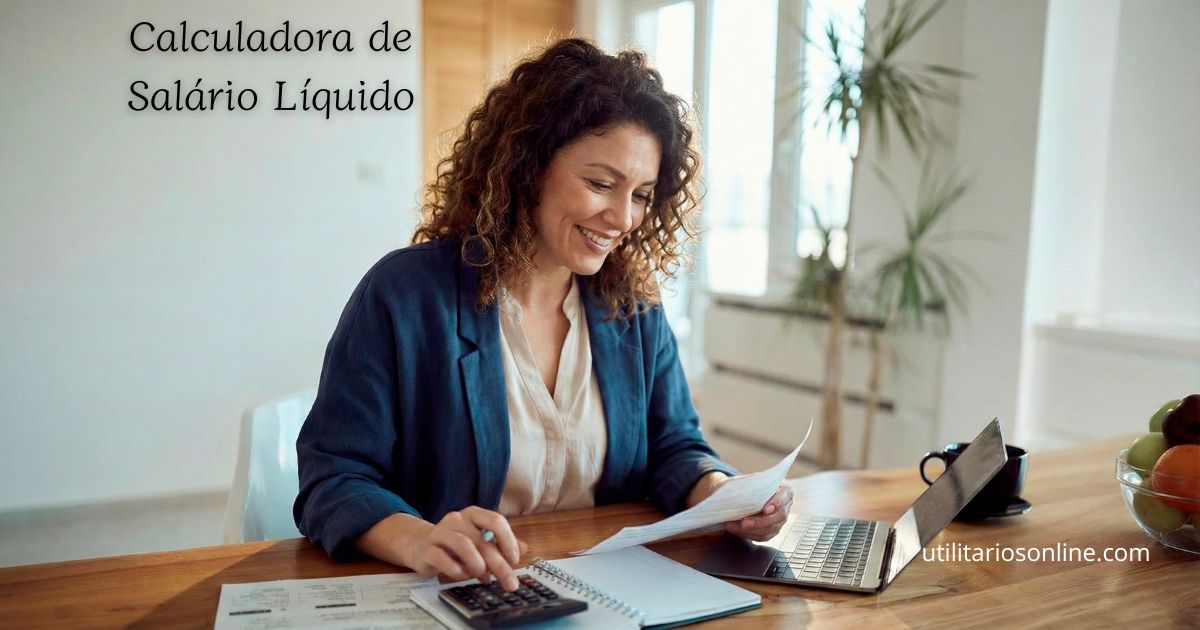 calculadora de salário líquido 2026 mostrando descontos de INSS e IR
