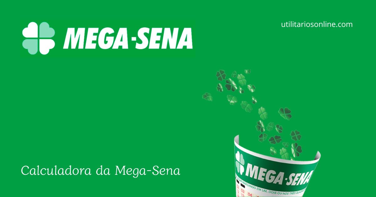 calculadora da mega-sena mostrando probabilidades e combinações