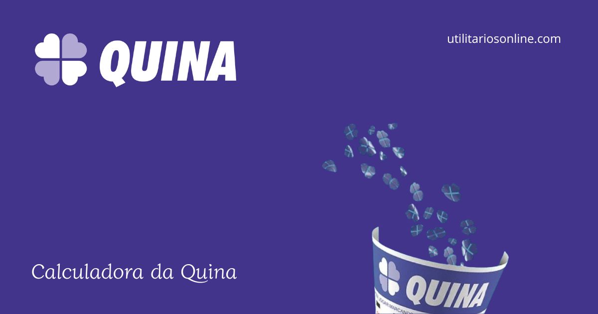 calculadora da quina mostrando probabilidades e combinações diárias