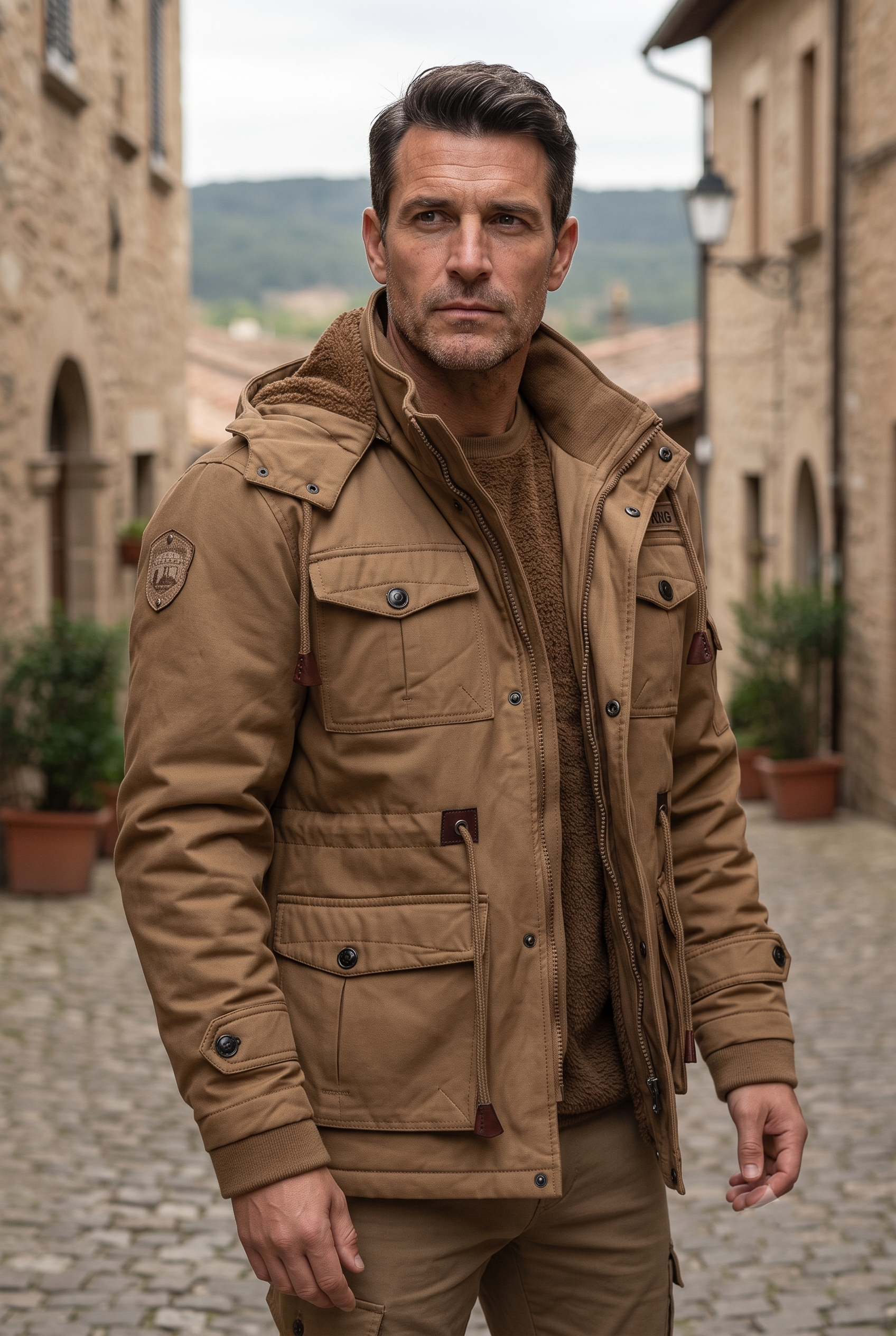 Casaco Masculino com Capuz Grosso | Jaqueta de Inverno Quente e Confortável