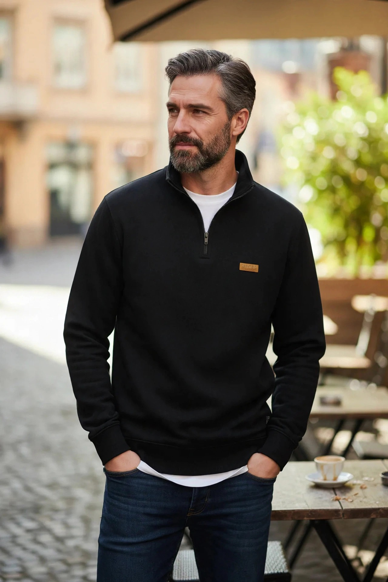 Suéter Masculino Red Nose Gola Alta com Zíper | Básico, Elegante e Ideal para o Inverno