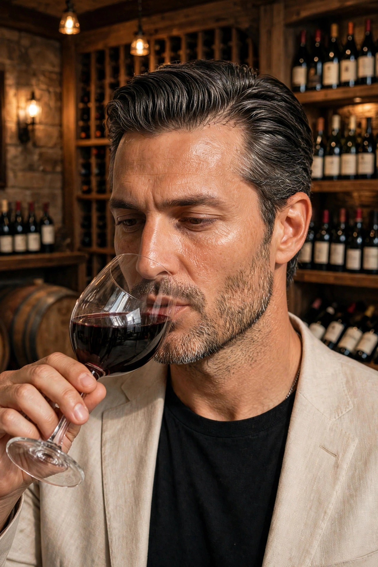 Jogo 6 Taças de Vinho Tinto Ruvolo 490ml em Vidro Transparente Elegante