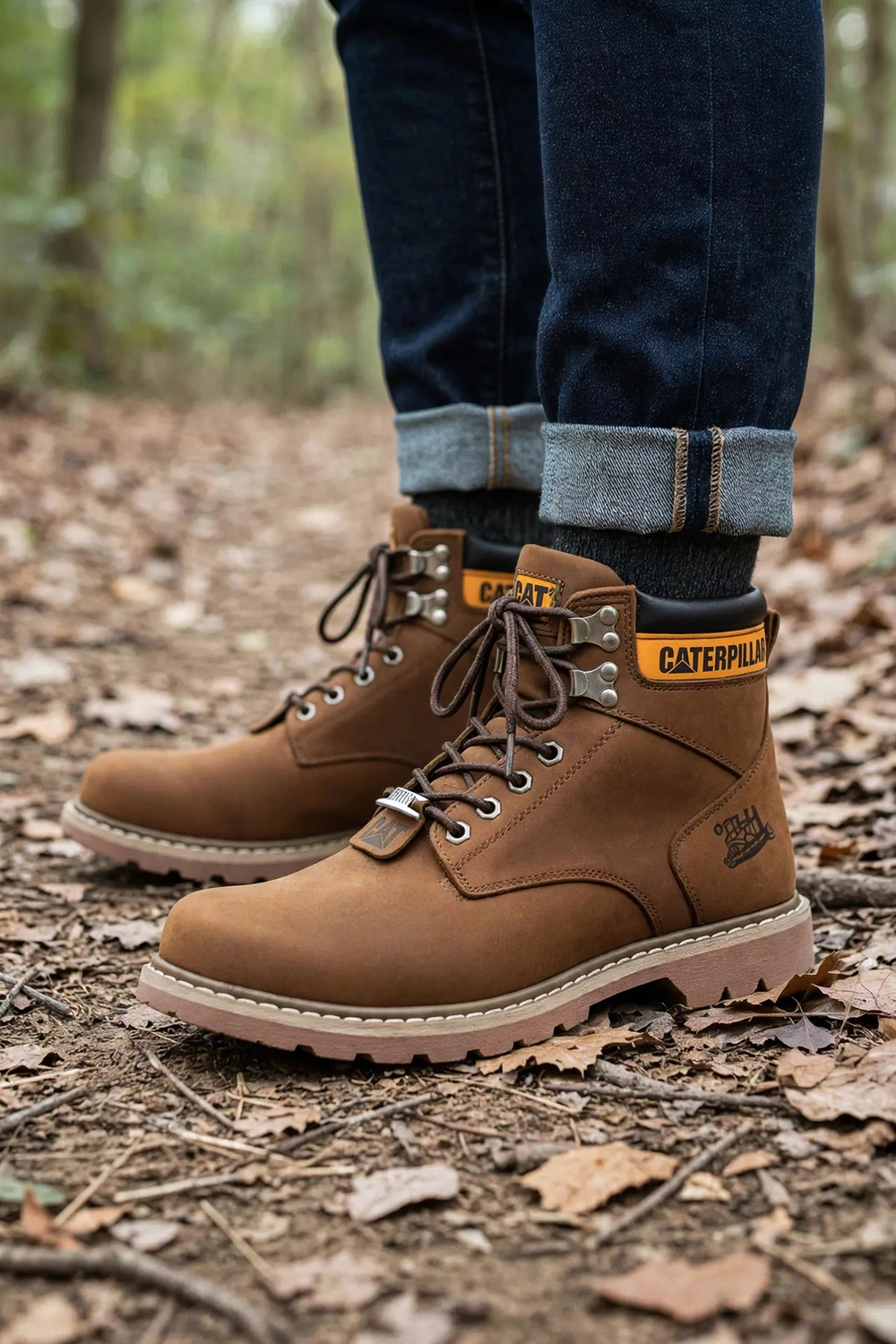 Coturno Caterpillar Second Shift 850 Masculino | Bota para Trilha em Couro Resistente