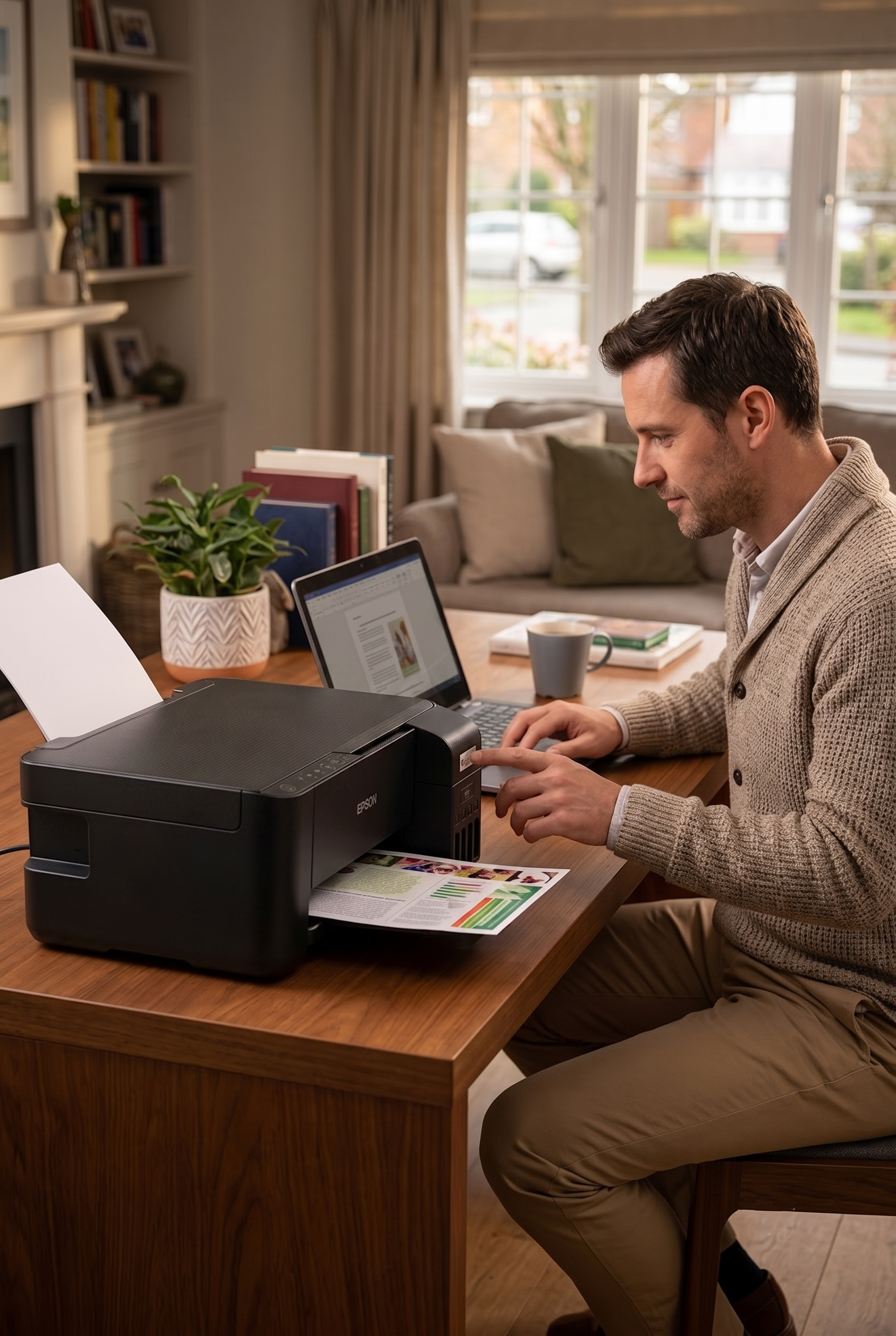Impressora Multifuncional Epson EcoTank L3250 Colorida Wi-Fi | Tanque de Tinta Econômica